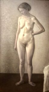 Foto af maleri - Nøgen kvinde af Wilhelm Hammershøj