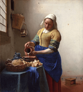 Mælkepige, maleri af Vermeer, 1632 - 1675